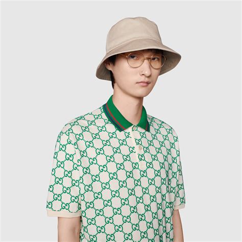 Gucci Polo de algodón elástico con GG